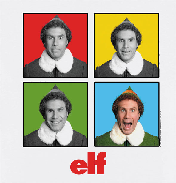 Elf Christmas Faces White Small Unisex Adults T-Shirt
