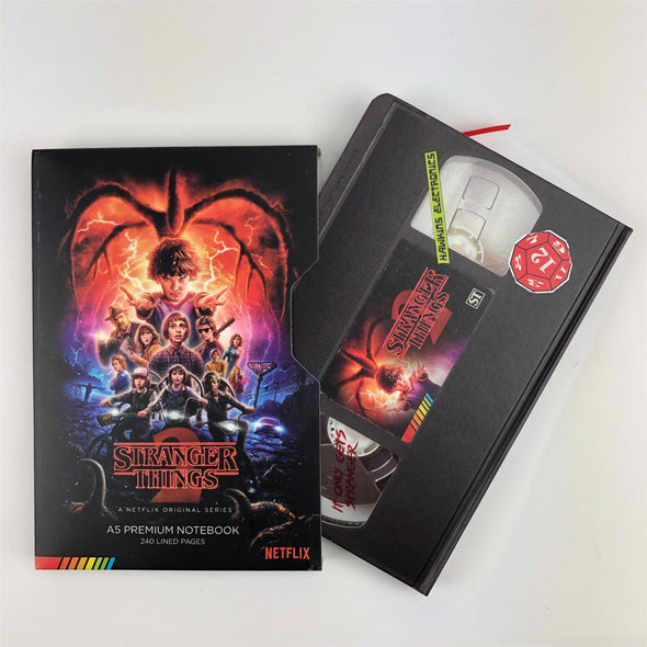 Stranger Things S2 VHS Premium A5 Notebook
