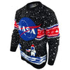 NASA Space Man Red & Blue Knitted Christmas Jumper