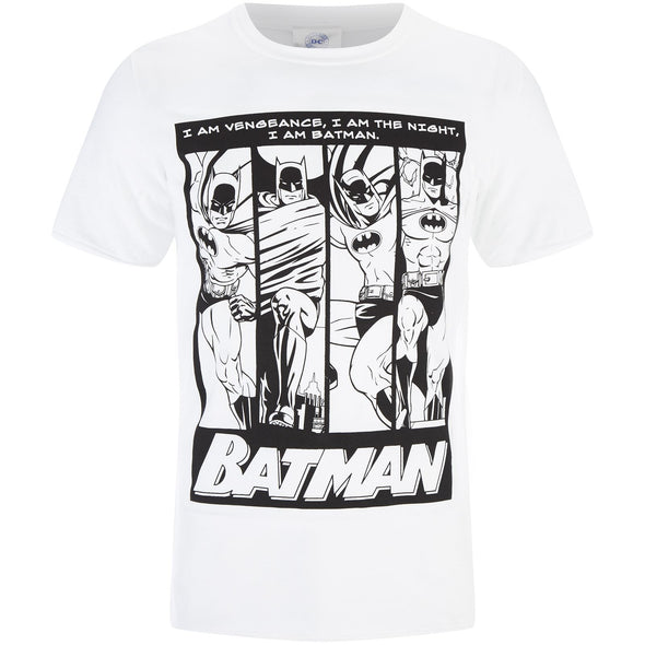 DC Comics I Am Batman Adults Unisex White T-Shirt