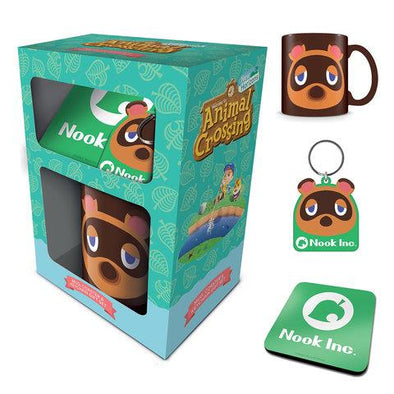 Animal Crossing Tom Nook Mug Gift Set With Coaster & Keyring