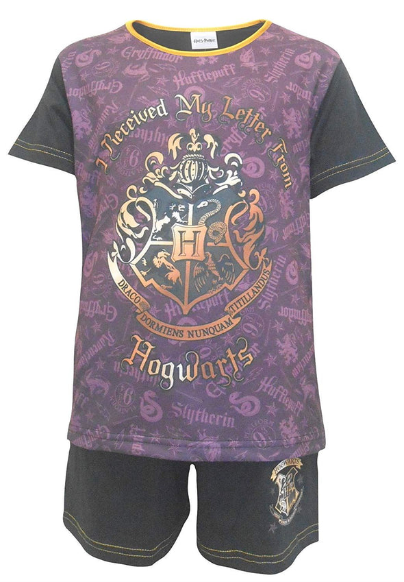 Harry Potter I Received My Letter From Hogwarts Girls Shorties Pyjamas