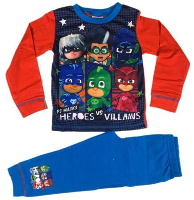 PJ Masks Heroes VS. Villians Boys Blue Snuggle Fit Pyjamas