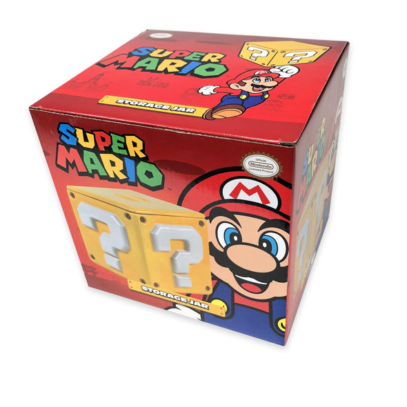 Super Mario (Question Mark Block) Cookie Jar - 36.7 x 36.7 x 23.8cm