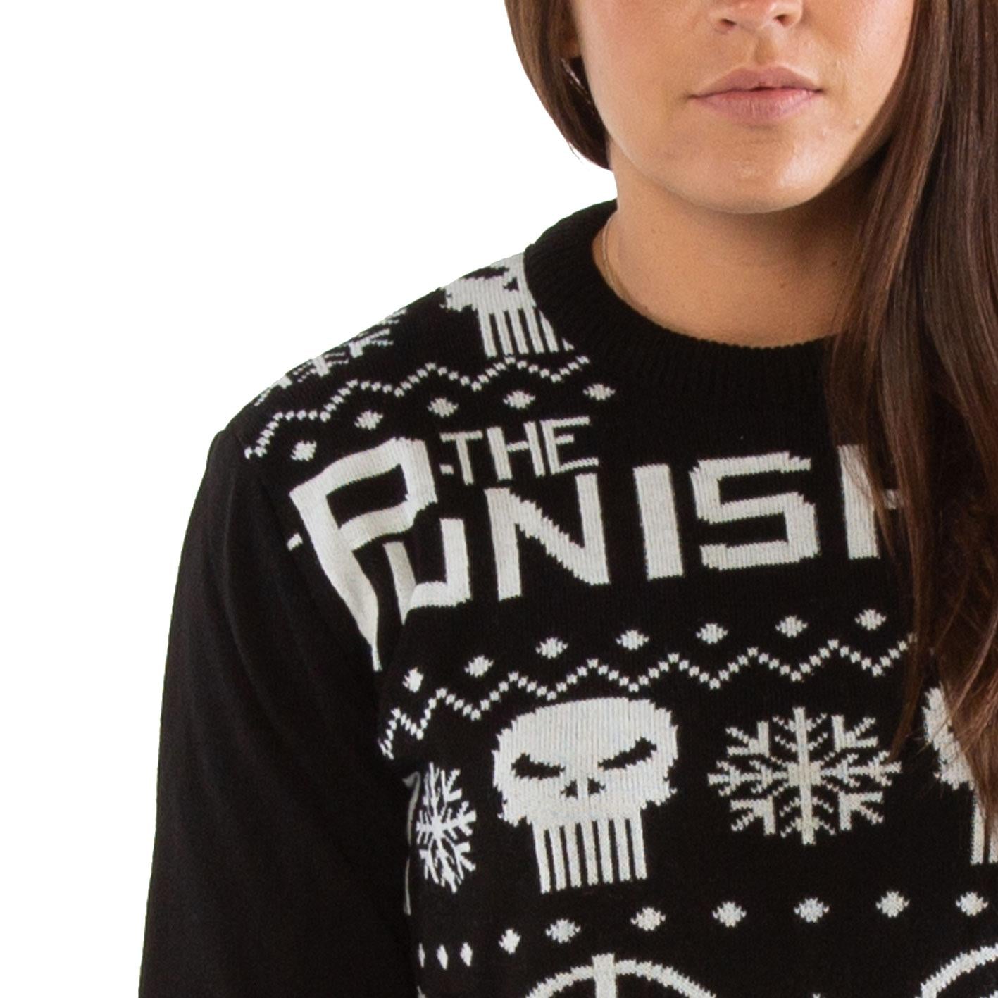 London Co. Marvel Punisher Black Unisex Christmas Knitted Jumper –  cupofteesuk