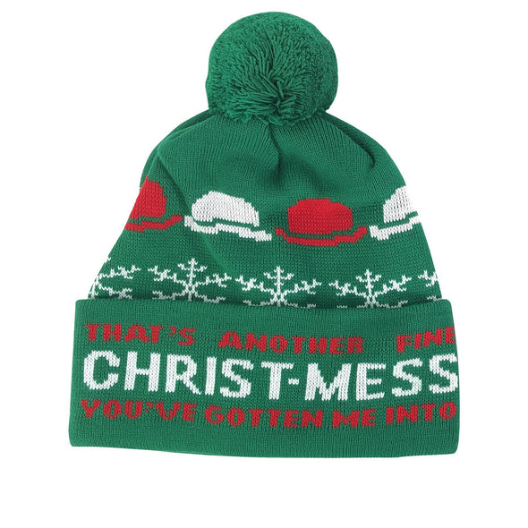 Laurel and Hardy Christmas Green Hat