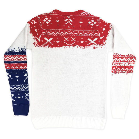Harely Quinn Red & Blue Daddy's Little Monster Ugly Christmas Jumper