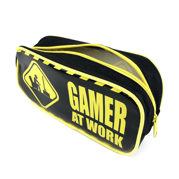 Gamer At Work (Caution Sign) Pencil Case