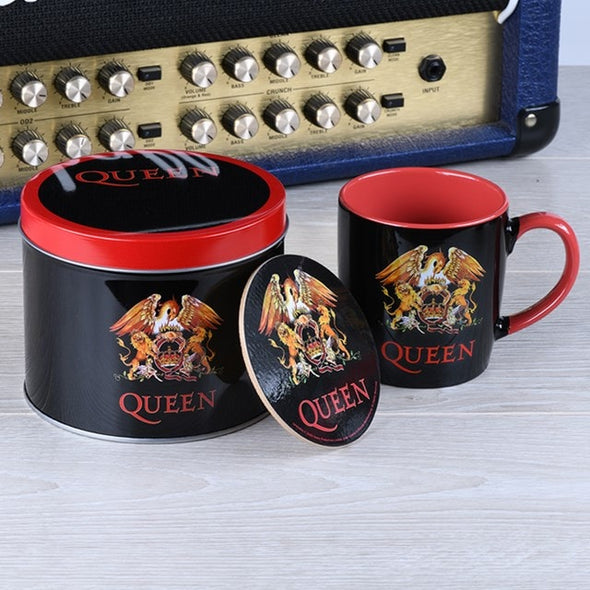 Queen Mug & Coaster In Tin Set