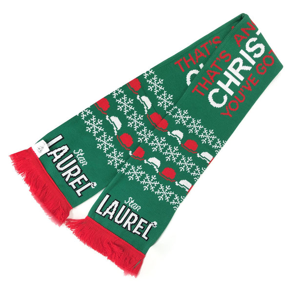 Laurel and Hardy That's Another Fine Christ-Mess Middle Green Scarf