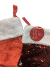 Reversable Sequin Christmas Stocking Red / Gold