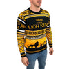 Official The Lion King Character Leopard Print Knitted Christmas Jumper