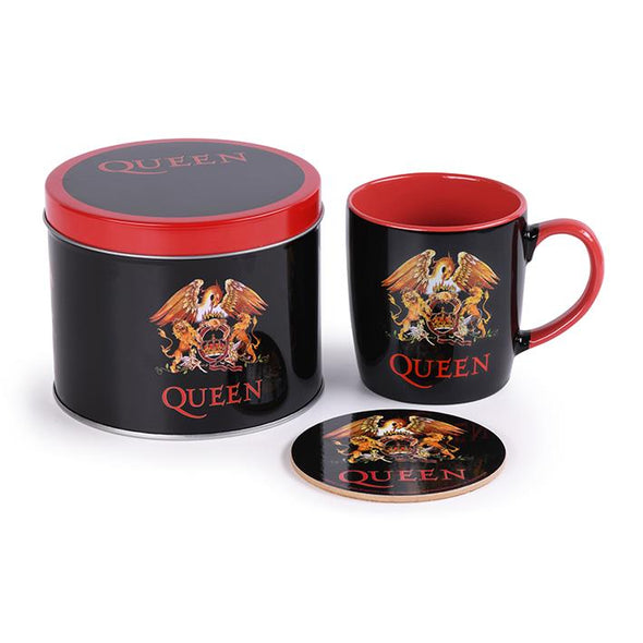 Queen Mug & Coaster In Tin Set