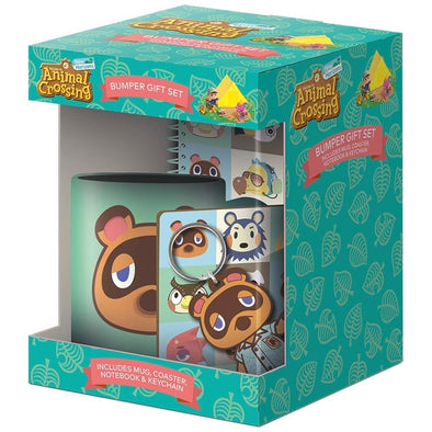 Animal Crossing New Horizons Faces Bumper Mug Gift Set | Mug, Notebook, Coater & Keyring