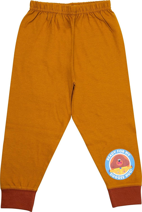 Hey Duggee Yellow Children's  Pyjamas Character Nightwear Pyjama Set