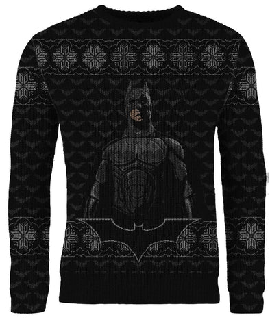 DC Batman Black Knitted Christmas Jumper