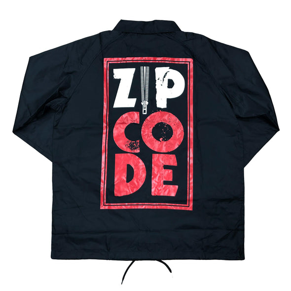 Official Rolling Stones Zip Code Black Nylon Jacket
