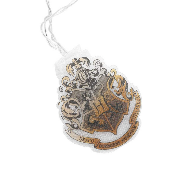 Harry Potter Hogwarts Crest Gold String Lights
