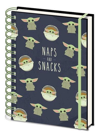 Star Wars: The Mandalorian Snack and Naps A5 Wiro Notebook
