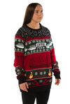 Friends Central Perk Red & Green Knitted Christmas Jumper