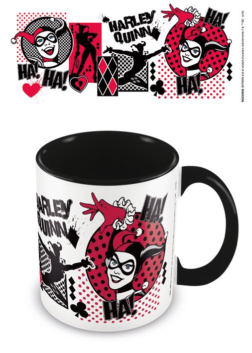 Harley Quinn I am Crazy for You Black Coloured Inside Mug