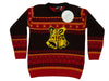 Official Harry Potter Hogwarts Crest Children's Red Knitted Christmas Jumper