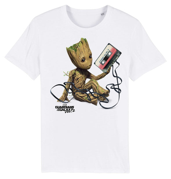 Guardians of The Galaxy VOL.2 Groot Adults Unisex White T-Shirt
