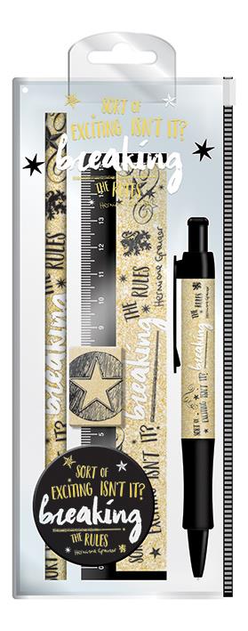 Harry Potter Hermione Standard Stationery Set |Pen, Pencil, Ruler, Sharpener and Rubber