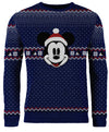 Disney Mickey Mouse Blue Knitted Christmas Jumper