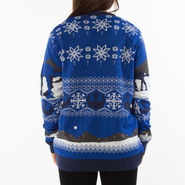 Star Wars Happy Hothi-days Blue Knitted Christmas Jumper