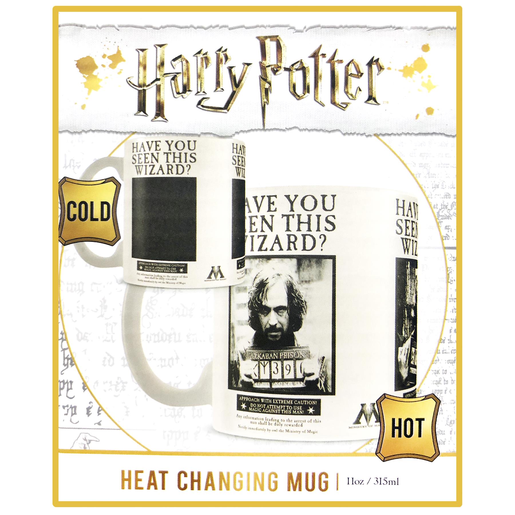 Tazza Termosensibile Harry Potter Wanted Sirius Black Heat Change