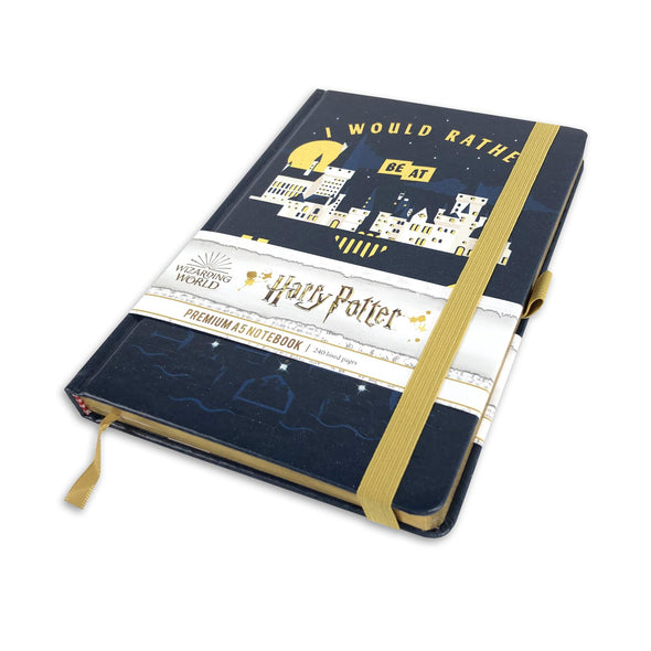 Harry Potter "I Would Rather Be At Hogwarts" A5 Premium Notebook