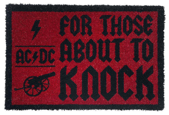 AC/DC (For those who knock) Doormat | 40 x 60cm Indoor Doormat