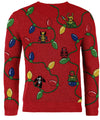Marvel Comic Lights Red Knitted Christmas Jumper