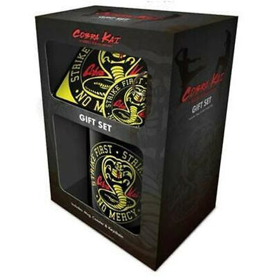 Cobra Kai Logo Emblem Mug Gift Set With Coaster & Keyring