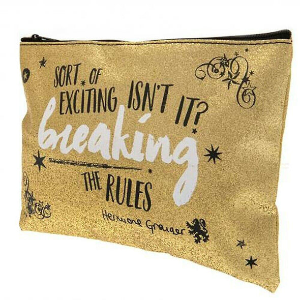 Harry Potter Hermione 'Sort of exciting isn't it? Breaking the rules' Unfilled Pencil Case